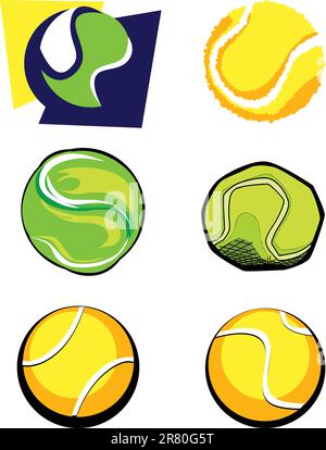 Tennis Ball Logo. Ball Icon vector Illustration Stock Vector Image ...