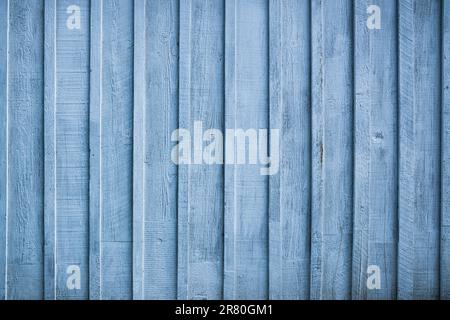 Rustic blue vertical wood plank  wall background Stock Photo