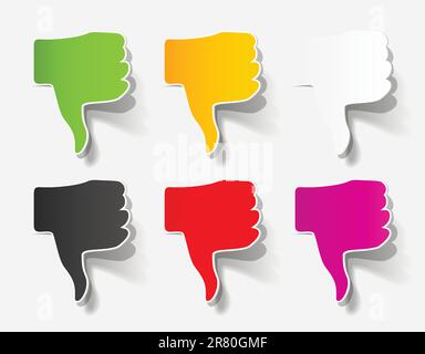 like in the form of stickers Stock Vector