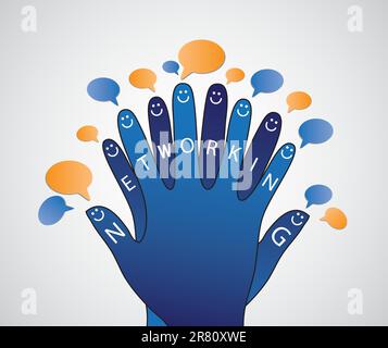 AI in social media concept vector illustration Stock Vector Image & Art ...