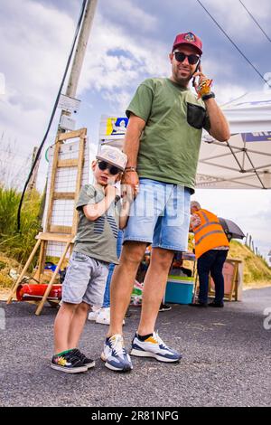 Gerardmer, France. 18th June, 2023. GIORDANO Quentin & Jospeh, portrait during the Rallye Vosges Grand-Est 2023, 4th round of the Championnat de France des Rallyes 2023, from June 17 to 18 in Gerardmer, France - Photo Bastien Roux/DPPI Credit: DPPI Media/Alamy Live News Stock Photo