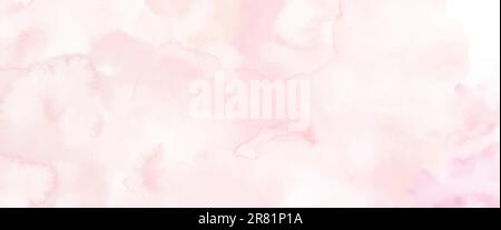 Abstract light pink watercolor for background. Stain artistic vector are used as an element in the decorative design of header, brochure, poster, card Stock Vector