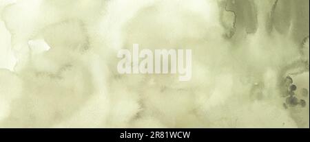 Abstract green earth tones watercolor for background. Stain artistic vector are used as an element in the decorative design of header, brochure, poste Stock Vector