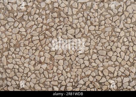 Top view of walk path with marble chips for better grip, background Stock Photo