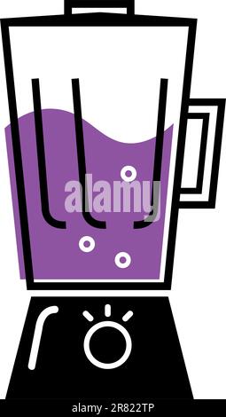Kitchen blender isolated on white. Vector Stock Vector