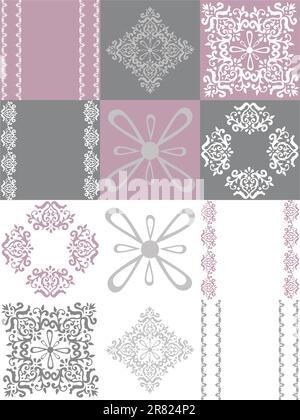 Seamless fabric pattern,excellent seamless floral background, seamless vector wallpaper Stock Vector