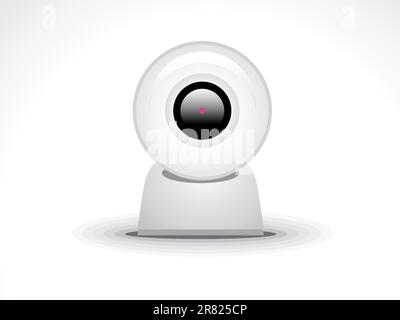 abstract glossy webcamera icon vector illustration Stock Vector