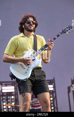 Spencer Stewart of The Band Camino performs during the 2023 Bonnaroo