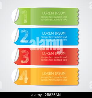 color labels for various options Stock Vector Image & Art - Alamy