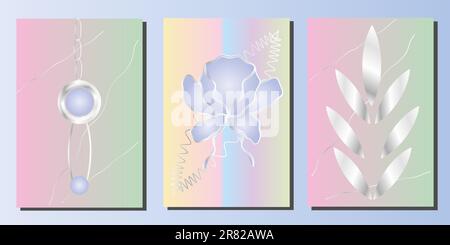 Vector background abstraction. Wallpaper in abstract art style with patterns, design for poster, cover, wall art. Stock Vector