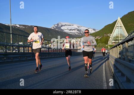 Tromso, Norway. 17th June, 2023. Midnight Sun Marathon in Tromso, Norway.  Credit: Vit Javorik/Alamy Live News Stock Photo - Alamy