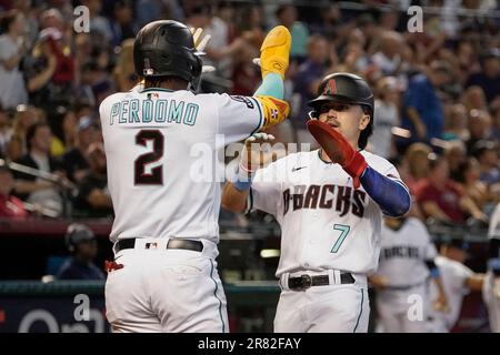 Arizona Diamondbacks' Ketel Marte plays during a baseball game, Sunday,  June 11, 2023, in Detroit. (AP Photo/Carlos Osorio Stock Photo - Alamy