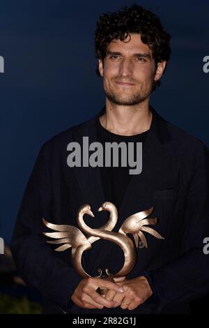 Cabourg, France. 17th June, 2023. Louis Garrel winner of the Best Actor (L’Innocent) attends the Winners Photocall during the 37th Cabourg Film Stock Photo