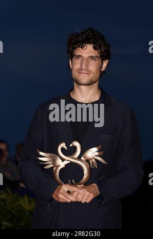 Cabourg, France. 17th June, 2023. Louis Garrel winner of the Best Actor (L’Innocent) attends the Winners Photocall during the 37th Cabourg Film Stock Photo
