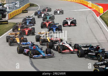 Montreal Canada. 18th June 2023. start of the race depart 31