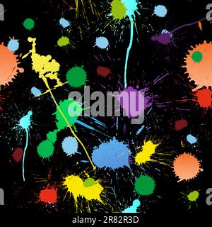 Abstract grunge vector seamless pattern.  For easy making seamless pattern just drag all group into swatches bar, and use it for filling any contours. Stock Vector