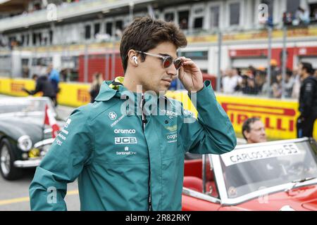 STROLL Lance (can), Aston Martin F1 Team AMR23, portrait during the Formula 1 Pirelli Grand Prix du Canada, 8th round of the 2023 Formula One World Championship from June 16 to 18, 2023 on the Circuit Gilles Villeneuve, in Montreal, Canada Stock Photo