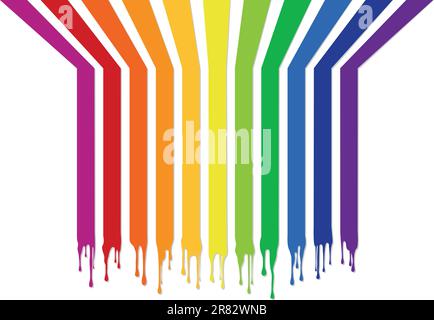 colorful stripes with drops, vector backgrounds Stock Vector