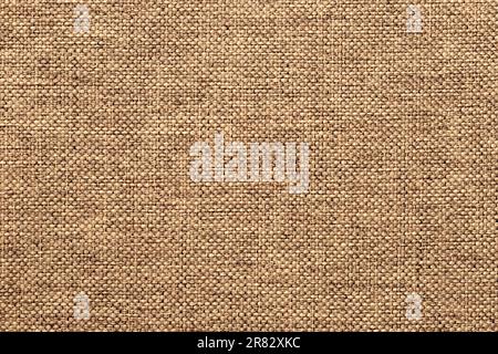 beige linen texture background. natural cotton burlap Stock Photo