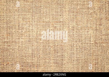 beige fabric texture, jute burlap as background Stock Photo