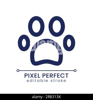 Pet friendly pixel perfect linear ui icon Stock Vector