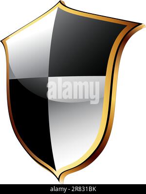 shield icon, this illustration may be useful as designer work Stock Vector