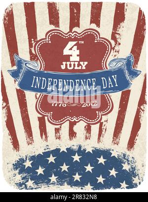 Independence Day Celebration Poster. Vector illustration, EPS 10 Stock Vector