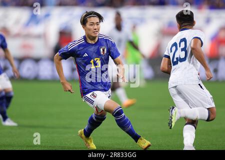 Toyota, Aichi, Japan. 15th June, 2023. Keito Nakamura (JPN) Football/Soccer : KIRIN Challenge Cup 2023 match between Japan 6-0 El Salvador at Toyota Stadium in Toyota, Aichi, Japan . Credit: SportsPressJP/AFLO/Alamy Live News Stock Photo