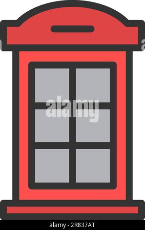 Booth icon vector image. Stock Vector