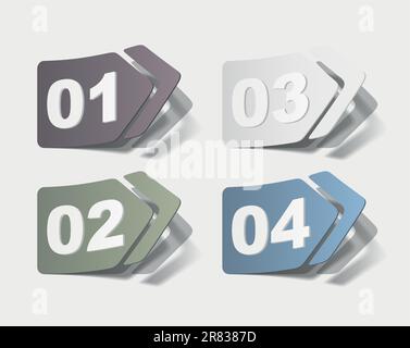 realistic design elements Stock Vector