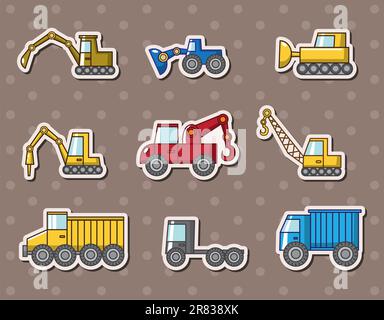 truck stickers Stock Vector