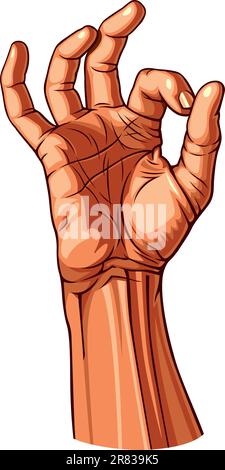 OK Hand Gesture. Vector illustration Stock Vector