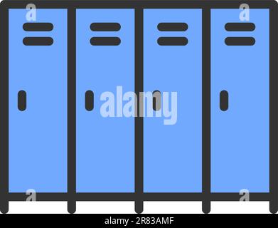 Lockers icon vector image. Stock Vector