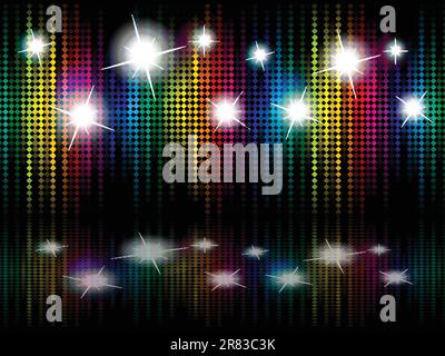 abstract rainbow sparkle stage vector illustration Stock Vector