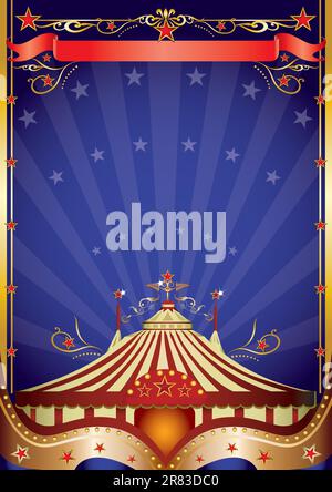 A poster on circus theme for you. Stock Vector