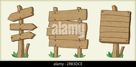 set of boards, this illustration may be useful as designer work Stock Vector