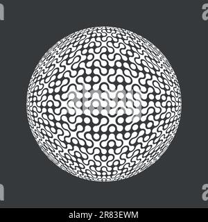 Abstract retro technology circle. Vector, EPS8 Stock Vector