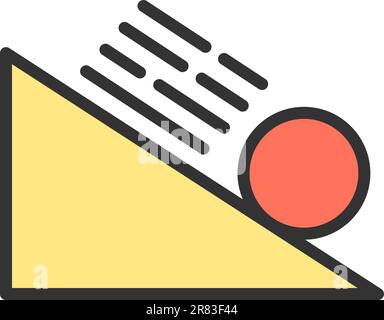 Rolling icon vector image. Stock Vector