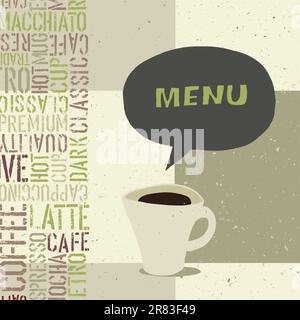 Coffeehouse menu template, vector, EPS8 Stock Vector