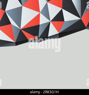 Triangles background with copyspace. Vector illustration, EPS10 Stock Vector