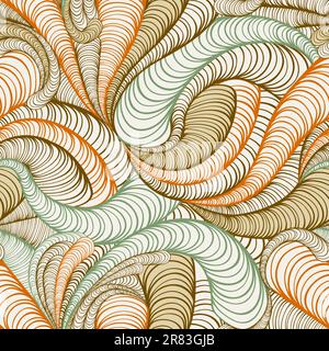 vector seamless funky  background with abstract figures Stock Vector