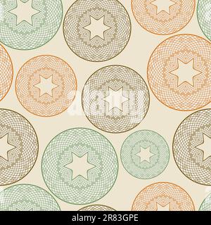 vector seamless pattern with lacy balls,  you can use it as background, pattern or wrapping paper Stock Vector