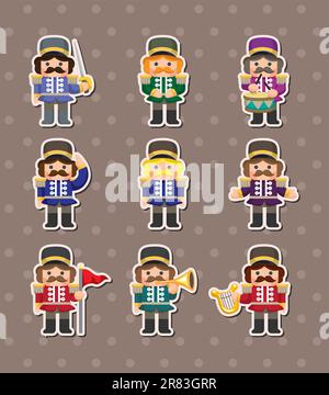 cartoon Toy soldiers stickers Stock Vector Image & Art - Alamy