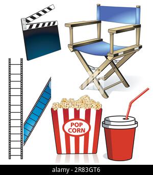 Cinema and Motion Pictures Stock Vector