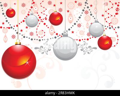 abstract shiny christmas wallpaper vector illustration Stock Vector