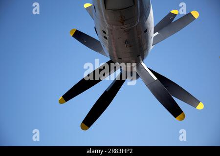 Detail view of a AN-22 turboprop motors Stock Photo - Alamy