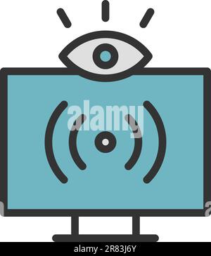 Viewers icon vector image. Stock Vector