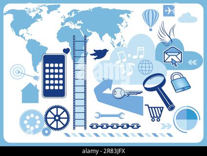 Web navigation Stock Vector