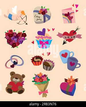 love icons Stock Vector