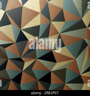 Brown gamut triangle patch surface. Abstract background, vector, EPS10 Stock Vector